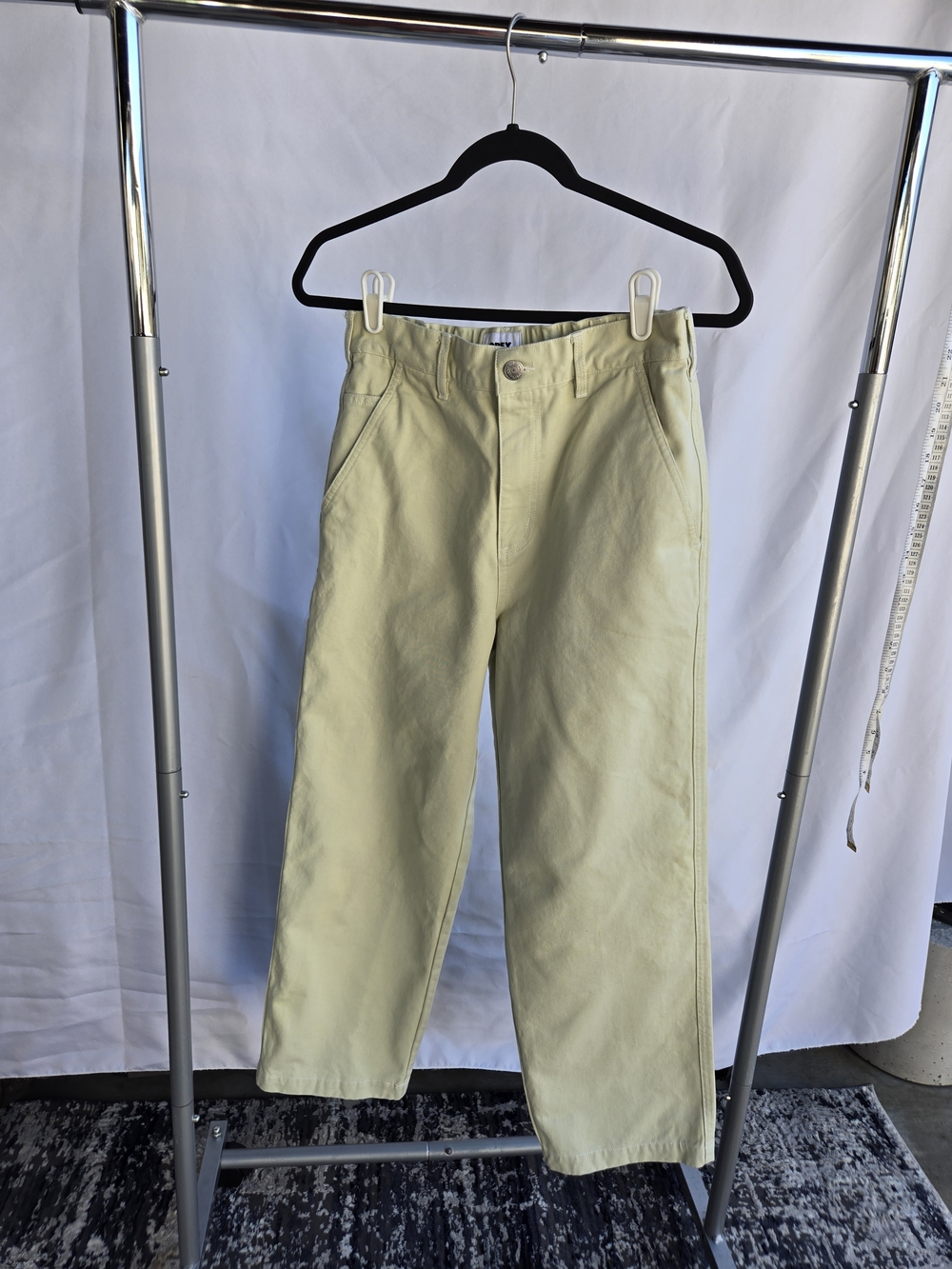 Obey Pale Yellow High-Rise Pants